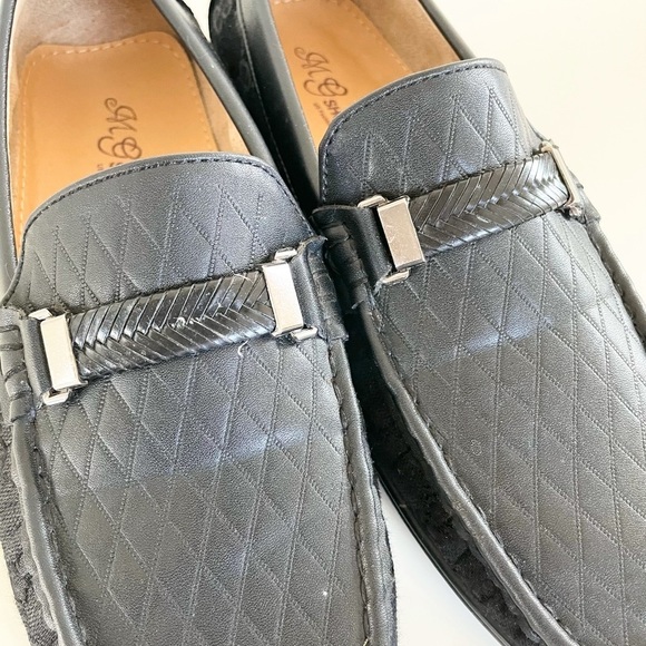 MG Shoes Black Driving Slip-On Men’s Loafers Size 7.5 - Picture 10 of 16
